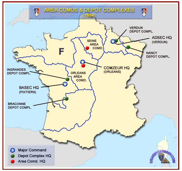 USAREUR Units Communications Zone
